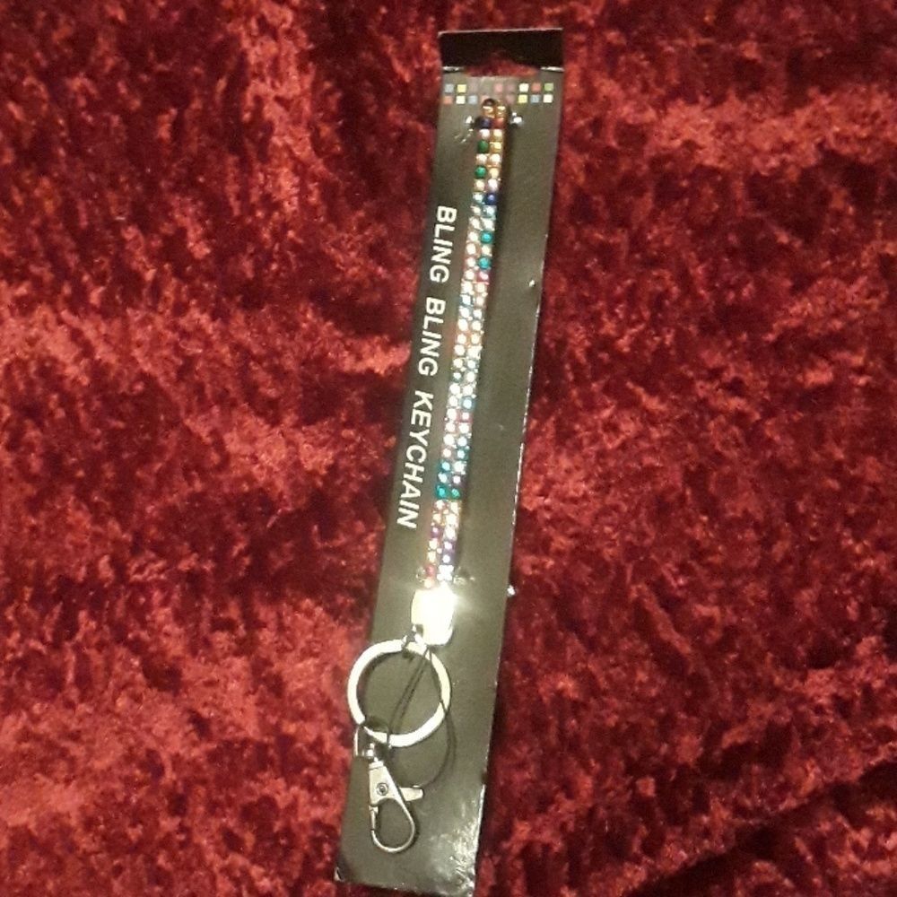 New With Tags Gem Stone Keychain.